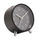 image 3 of Wm.Widdop Round Alarm Clock Sweep Movement with Silver Hands & Feet - Black Black