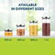 image 8 of Borosil Classic Jar with Steel Lid, Clear, 1.2 Litre