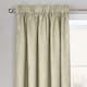 image 1 of Velosso Westwood Dimout Pencil Pleat Curtains - 117cm x 137cm Cream | Latte