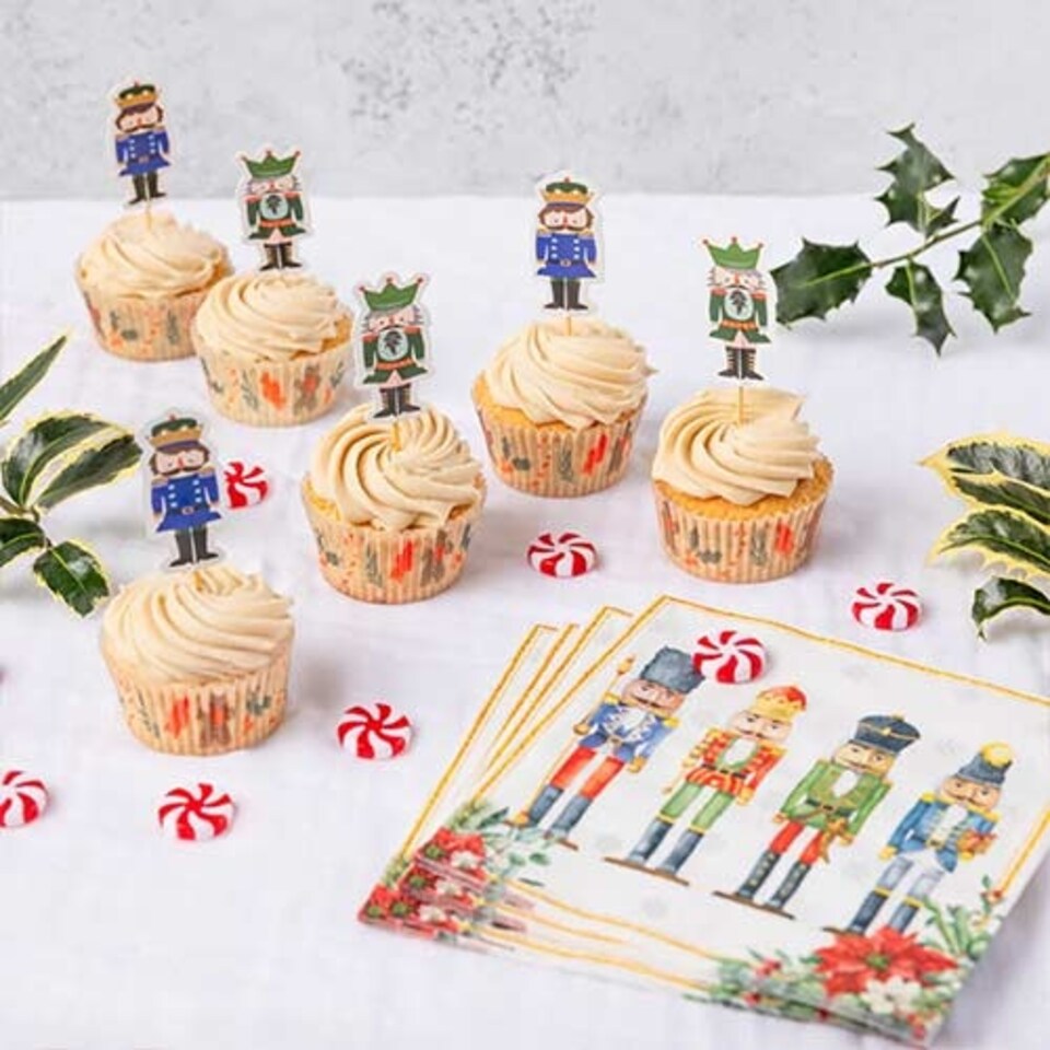 image 1 of Nutcracker Christmas Cupcake Kit - Pack of 28