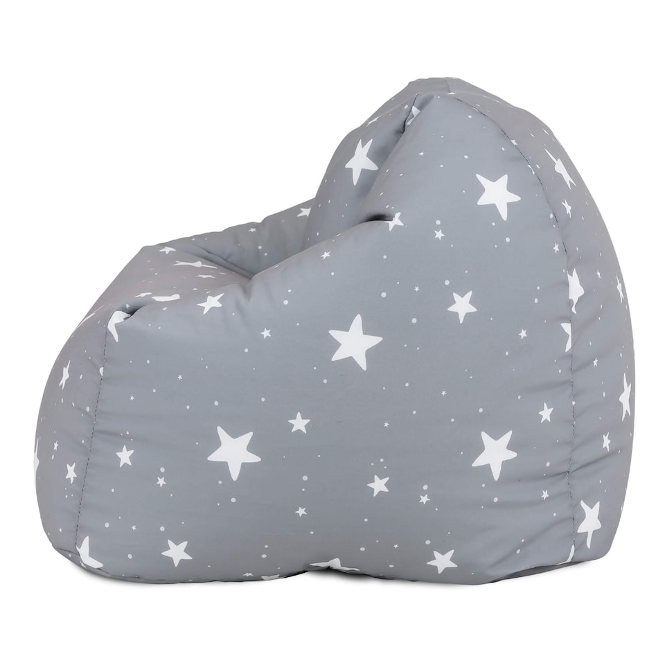 image 1 of icon Kids Starry Skies Bean Bag Chair Grey Childrens Bean Bags