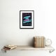 image 2 of Where The Magic Happens 80s Disco Retro Kitchen 9x7" Black Framed Wall Art Print