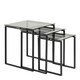 image 1 of Katrine Nest of Tables with Smoked Glass Top Set of 3