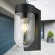 image 2 of Parnie - Black IP44 Outdoor Wall Light Black | Clear