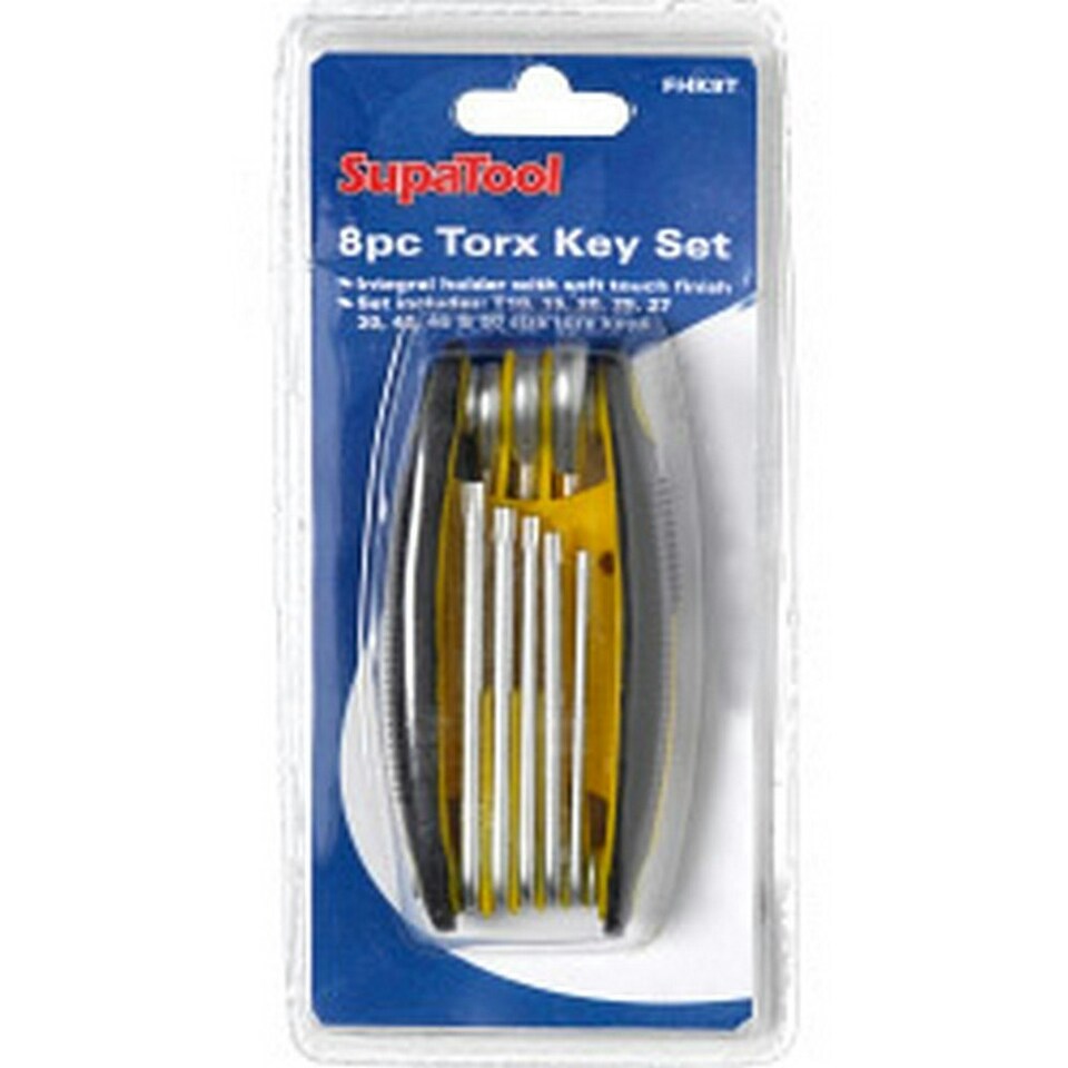 SupaTool Torx Key Set (8 Piece) - Silver - One Size