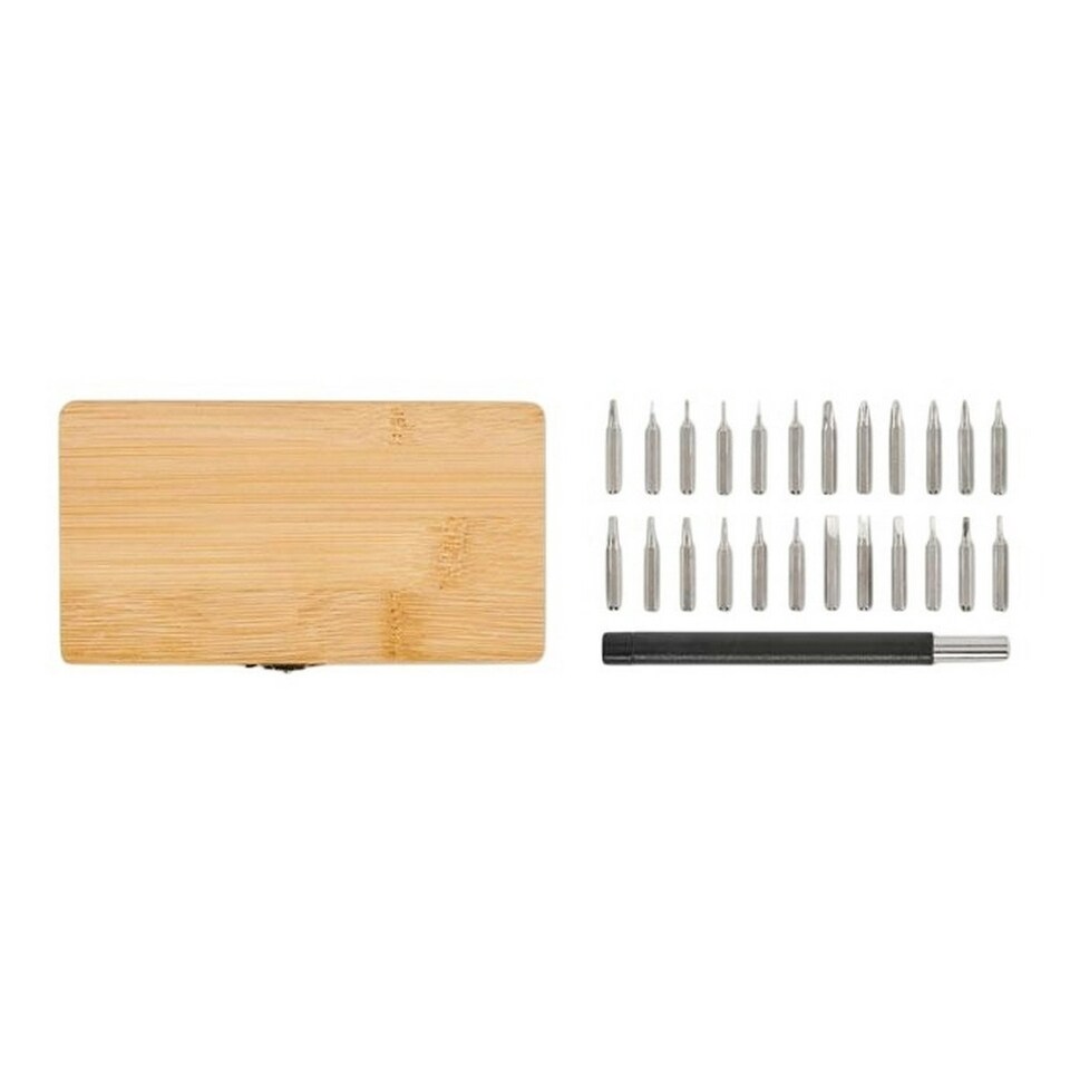 image 1 of MidOcean Bamtool Precision Screwdriver Set (Pack of 24) - Wood - One Size
