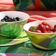 image 4 of OHS Summer Print Plastic Picnic Bowls Set of 4 Lightweight Outdoor