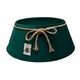 image 1 of Holly International Velvet Christmas Tree Skirt Collar Emerald Green