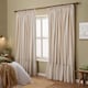 image 2 of Wylder Birdie Stripe Fully Lined Ruffle Pencil Pleat Curtain Pair Natural (W) 117cm x (D) 137cm | Cream | Natural | 1