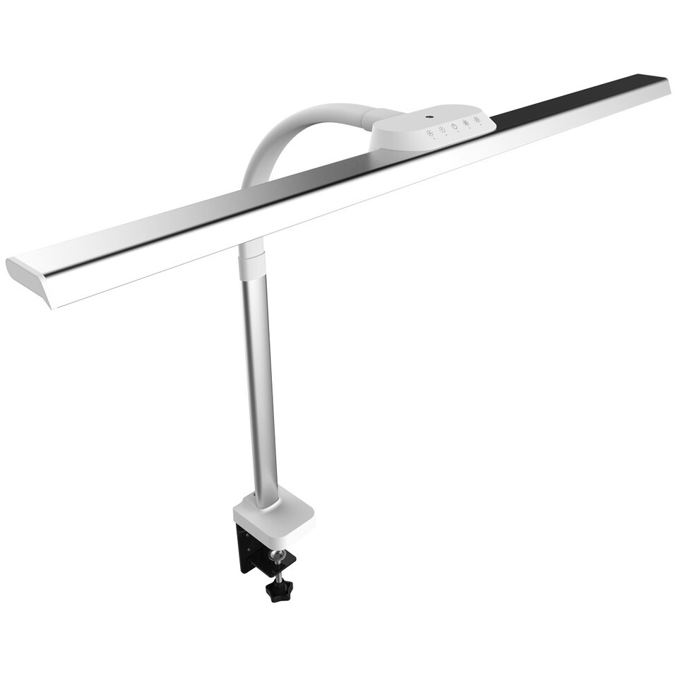 image 1 of Xtralite Wide LED Light Desk & Monitor Lamp | White