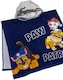 image 4 of Paw Patrol Towelling Poncho Boys | Kids Navy Grey Camo Marshall Rubble Chase Rescue Pups Bath Beach Towel | Hooded Cotton Robe One Size