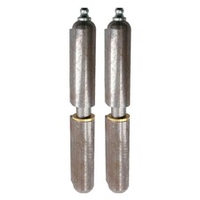 2 PACK Lift Off Bullet Hinge with Grease Nipple Weld On 18x135mm Door Silver