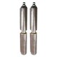 image 1 of 2 PACK Lift Off Bullet Hinge with Grease Nipple Weld On 18x135mm Door Silver