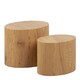 image 1 of Mice Oval Coffee Table in Oak Set of 2