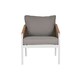 image 2 of Table Set with 3 Armchairs Home ESPRIT White Natural Light grey 189 x 73 x 84 cm N/A