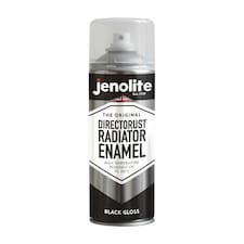 Jenolite Directorust Radiator Enamel Paint - Black Gloss - 400ml Spray Can - 3-Pack