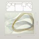 image 7 of HOMCOM Machine Washable Rug, Allergy-Friendly Floor Carpet, Cream White Cream | Gold, Blue | 230 x 160 cm