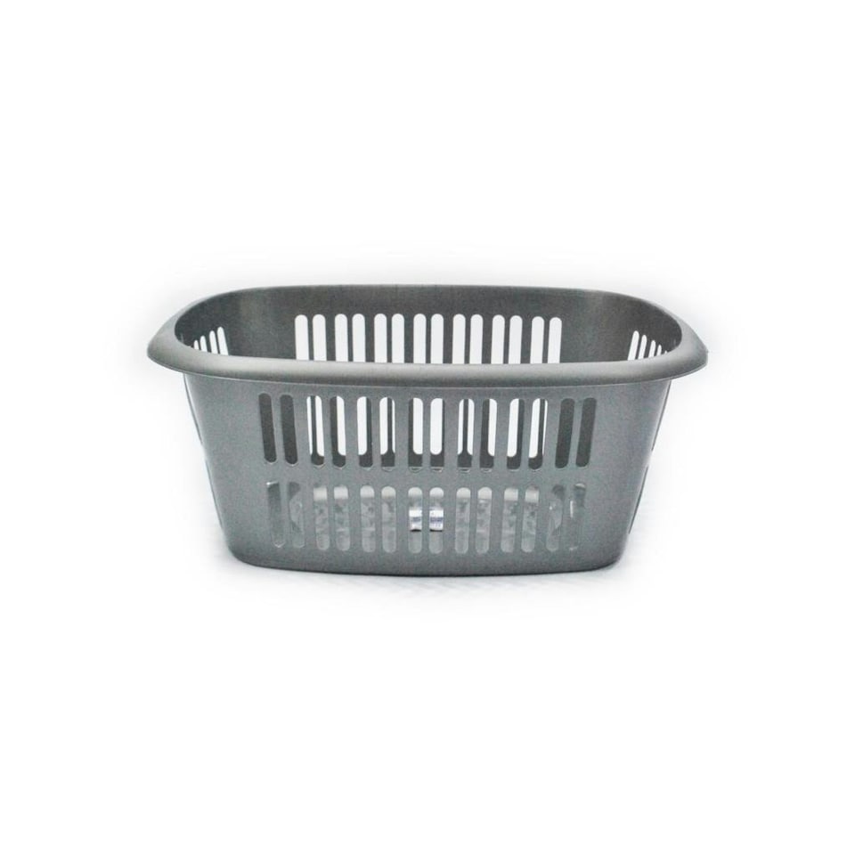 image 1 of TML Rectangular Laundry Basket - Silver - 50L