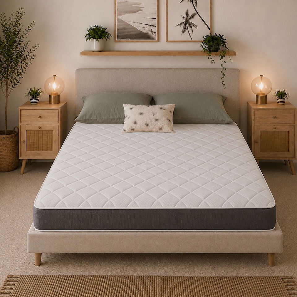 image 1 of 18cm Hybrid Memory Foam Spring Mattress Soft Feel