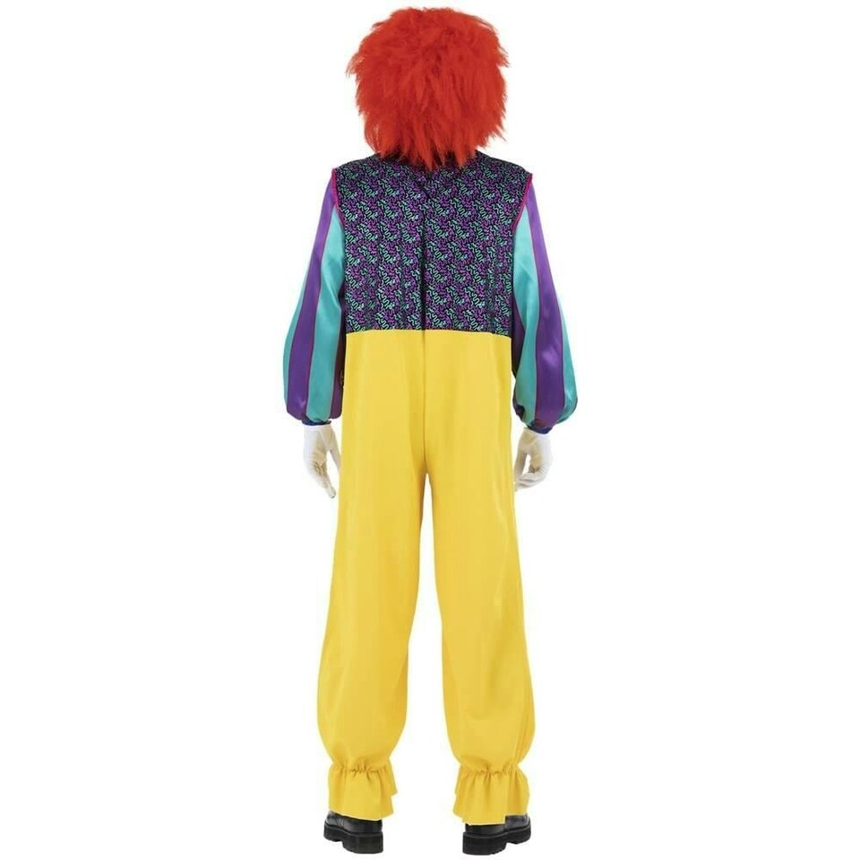 image 1 of It (1990) Mens Pennywise Costume Dress Set - Yellow - L | Multi | L