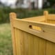 image 6 of Square Wooden Garden Planters in Tan - Pack of 2
