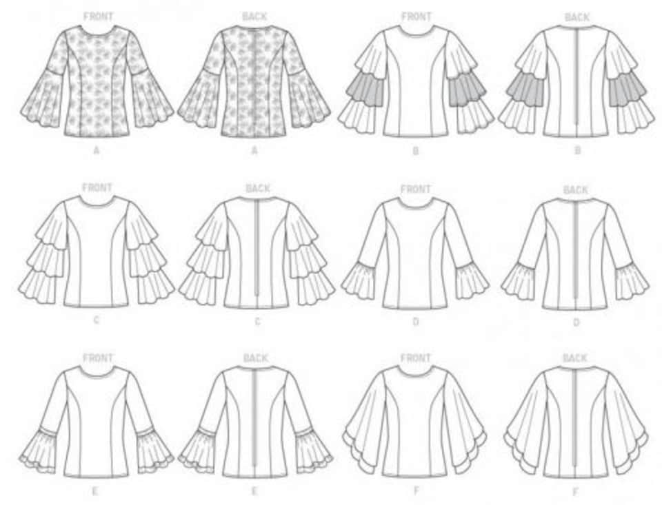 image 1 of Vogue 9243 Paper Sewing Pattern – Women’s Top, Size E5 (14–16–18–20–22), Easy