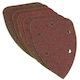 image 5 of Hook And Loop Detail Sanding Pads Discs 140mm Triangular Mixed Grit 60 Pack
