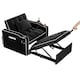 image 10 of 3-in-1 Convertible Black Sofa Bed Sleeper Chair with Adjustable Backrest, USB Charging & Cup Holder for Small Spaces Black