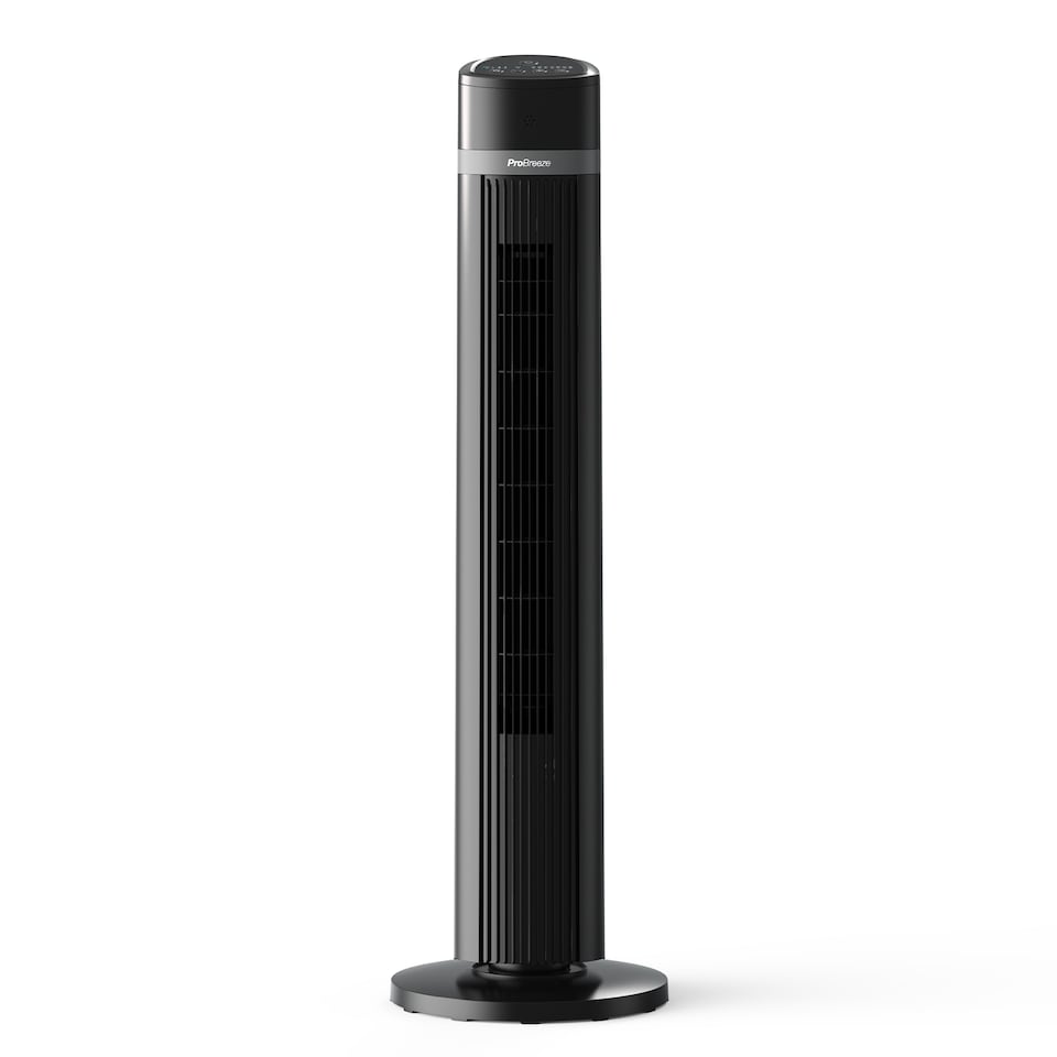 image 1 of Pro Breeze Oscillating Tower Fan - Black