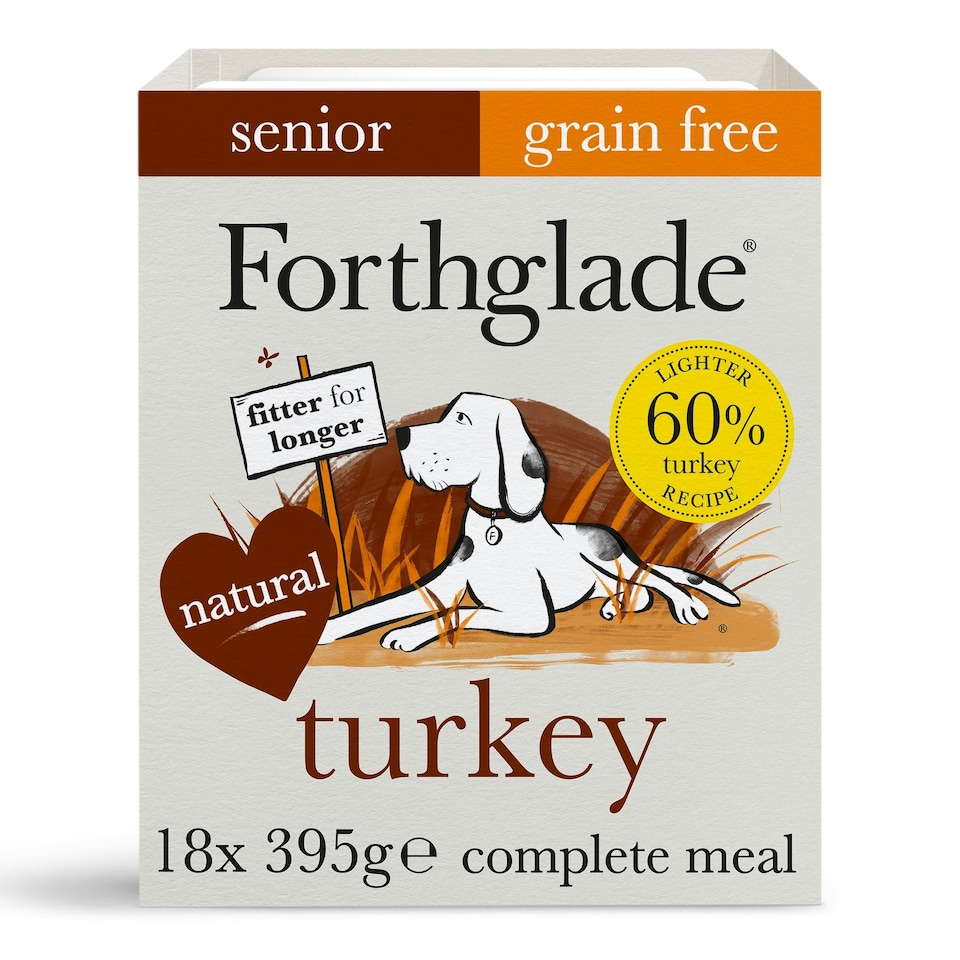 image 1 of Senior Turkey & Butternut Squash Wet Dog Food (18x395g)