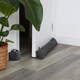 image 5 of Nicola Spring Herringbone Door Stop & Draught Excluder Set - Grey