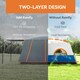 image 3 of Outsunny 4-6 Man Camping Tent with 2 Bedroom, 3000mm Waterproof, Blue 