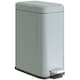 image 9 of HOMCOM 5L Rectangle Compact Bin Steel Body Inner Bucket Quiet-Close Lid w/Pedal | White | 5L | 1