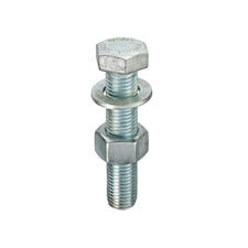 Unifix CE Marked ISO 4017 8.8 BZP Set/Nut/Washer M20 x 80 - Box of 50 | Silver | M20 | 50