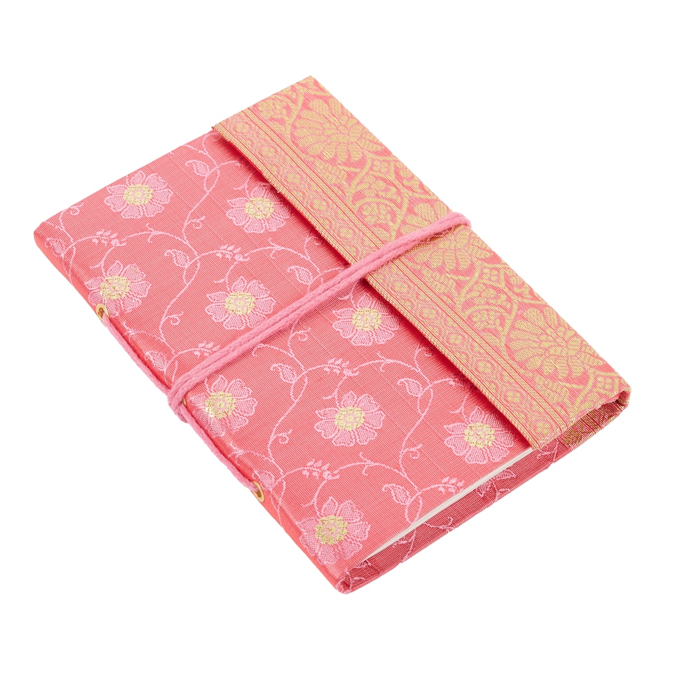 image 1 of Medium Sari Fabric Notebook