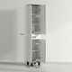 image 7 of HOMCOM Bathroom Cabinet with Adjustable Shelves, Double Doors and Drawer
