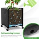 image 4 of COSTWAY Raised Garden Bed Planter Box Rolling Tomato Cage Black