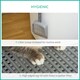 image 2 of PawHut Cat Litter Tray Pet Litter Box w/ Front Entrance, Top Exit, Scoop - White