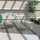 image 6 of Harbour Housewares 2 Seater Sussex Bistro Set - Round - Sage Green | Green | Sage Green | 1