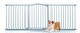 image 1 of Bettacare Curved Top Dog Gate, 188cm - 197cm, Matt Grey, Pressure Fit Pet Gate for Dog and Puppy, Pet and Dog Barrier | Grey