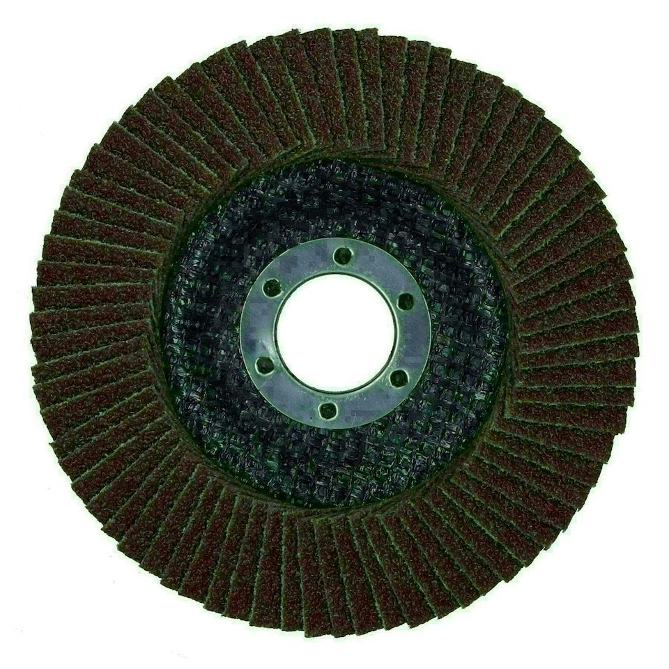 image 1 of 10 x Flap Discs 40 Grit Angle Grinder 4.5" (115mm) Flat Sanding Grinding TE230