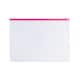 image 1 of Pack of 12 A6 Clear Zippy Bags with Pink Zip