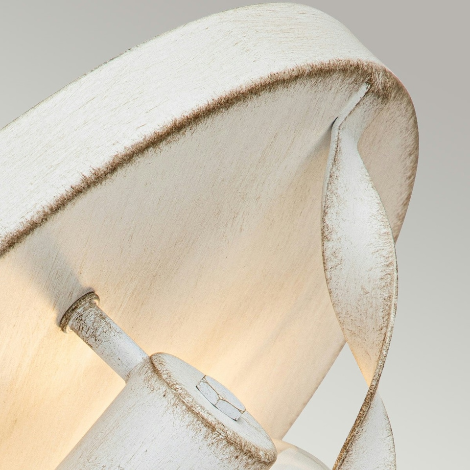 image 1 of Quoizel Bradbury Semi Flush Ceiling Light Antique White