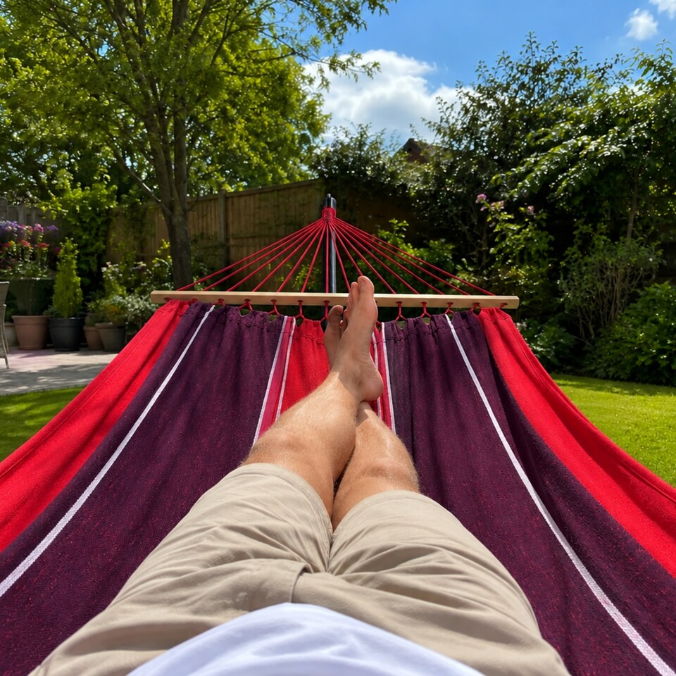 image 1 of Amazonas Freestanding Garden Hammock with Stand – Summer Set