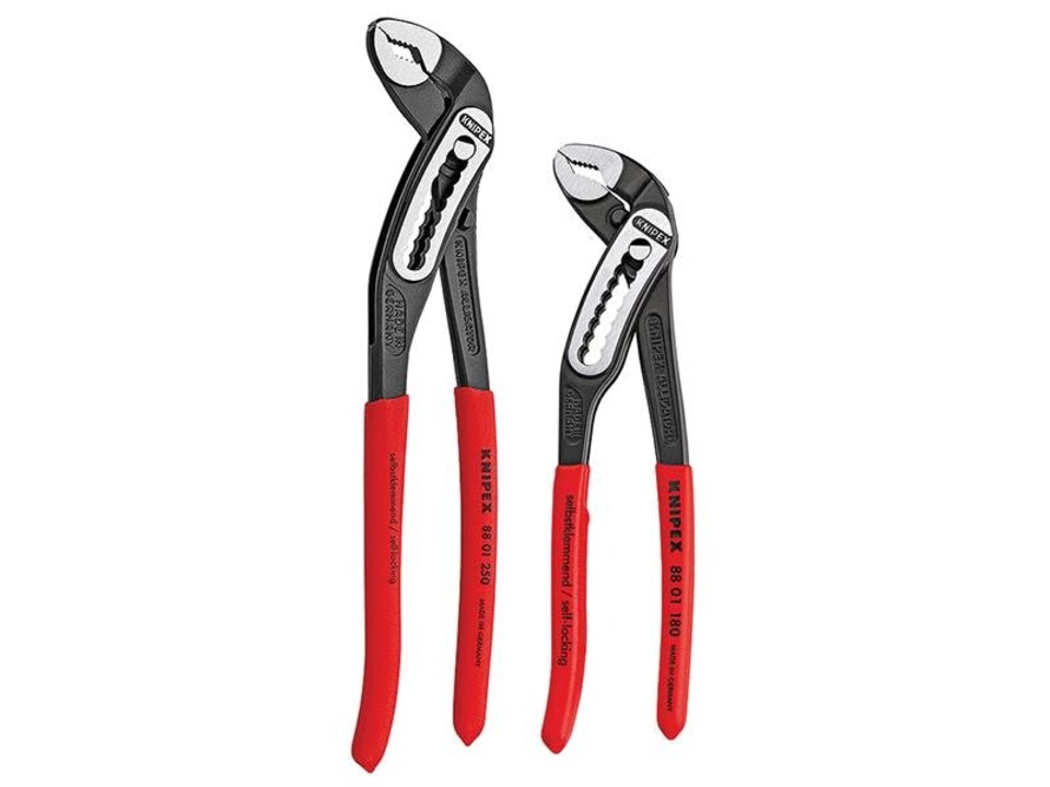 KNIPEX Alligator Water Pump Pliers Set Of 2 (180Mm & 250Mm)