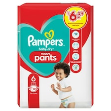 Pampers Baby-Dry Pants Size 6, Nappies 285g (Pack of 4)