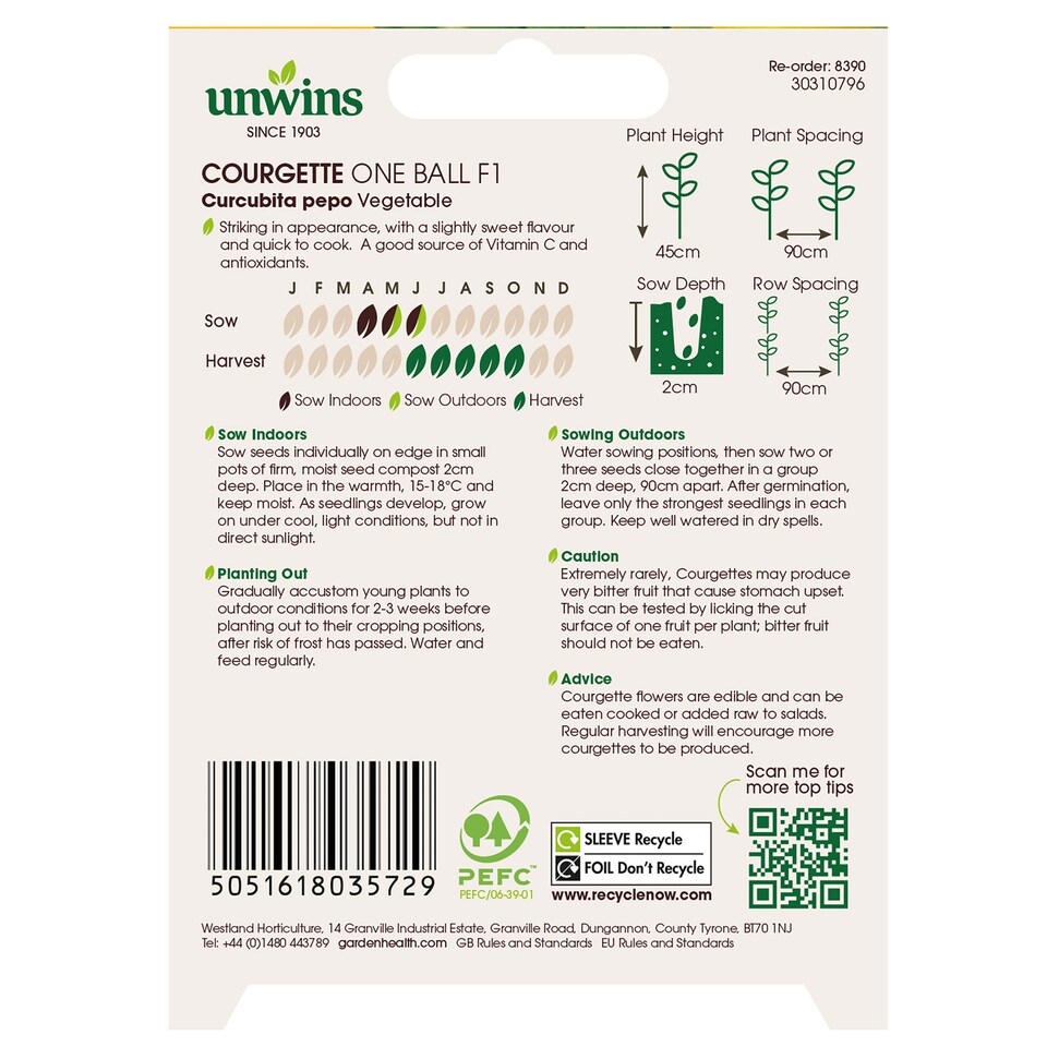 image 1 of Courgette One Ball F1 | Multi | Yellow
