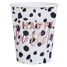 Dalmatian Happy Birthday Paper Cups 200ml - Pack of 10