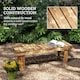 image 4 of Outsunny 1.1M Outdoor Garden Bench Patio Loveseat Fir Wood 2 Person
