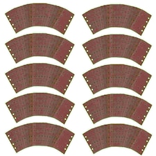 Hook + Loop Mixed Grit Sanding Pads Sheets Sander sandpaper 40 - 120Grit 200pc